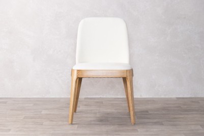 calais dining chair cream front view